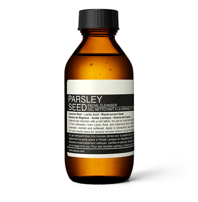 100ml bottle of Aesop Parsley Seed Facial Cleanser