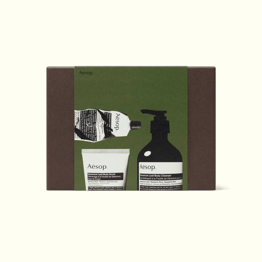 Party in the Greenhouse—A Geranium Leaf Trio | Aesop Kuwait